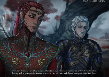 2024 - Tsokhan & Astarion, Catching feelings (Baldur's Gate 3) 2024 - Tsokhan & Astarion, Catching feelings (Baldur's Gate 3)